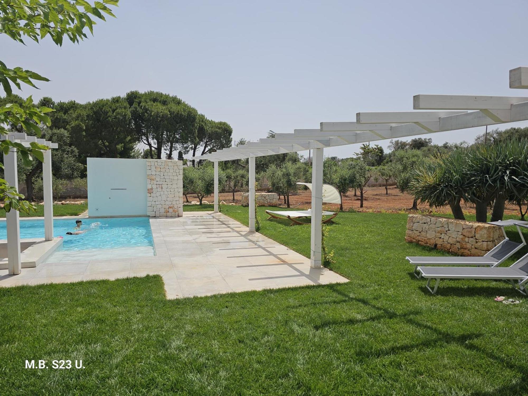 Villa Serena Piscina Tra Ulivi,6 Km Dalla Spiaggia Serranova Extérieur photo